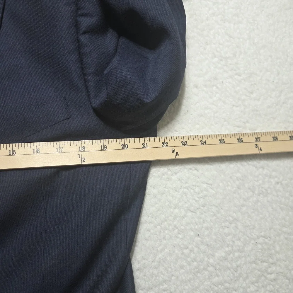 Peter Millar 44T Navy Wool Blazer Jacket Men‎ Made Canada 100% Wool performance